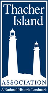 Two lighthouses are shown on a blue background.