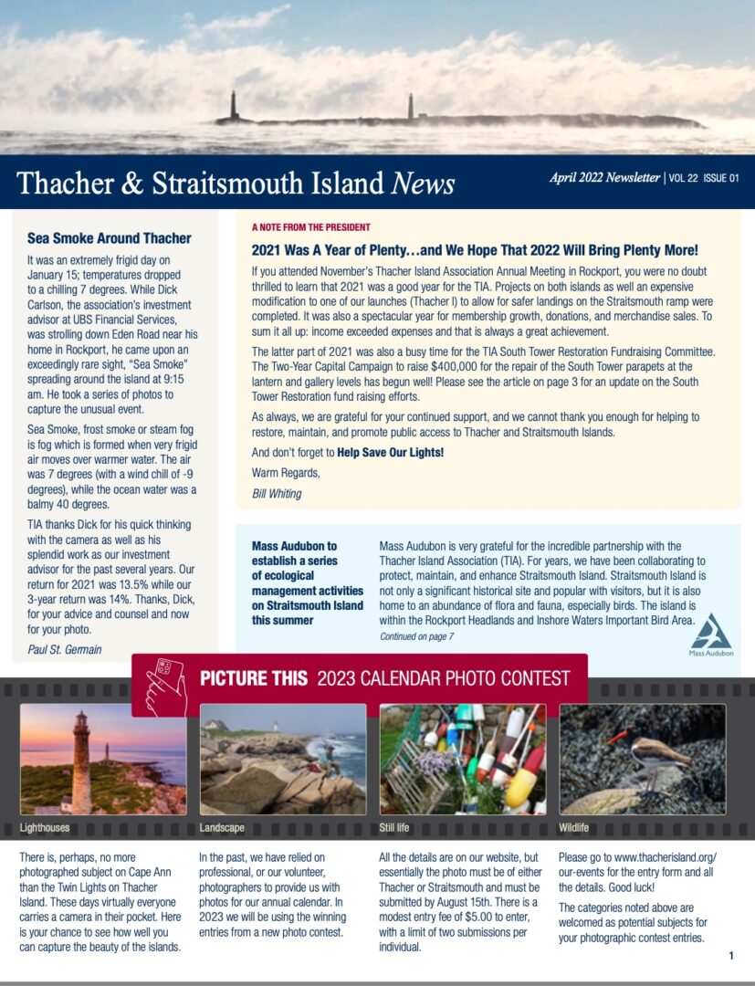TIA Newsletter cover 2022-April